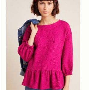 Oversized textured top from Anthropologie. NWT Brand is Maeve